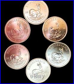06 Krugerrand South Africa 1oz. 999 Coins 4-2018 2-2020