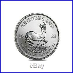 10 x Silver Krugerrands 1 oz. 999 2020 Immaculate condition