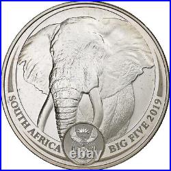 #1114656 South Africa, 5 Rand, ELEPHANT, 2019, South Africa Mint, 1 Oz, Silver