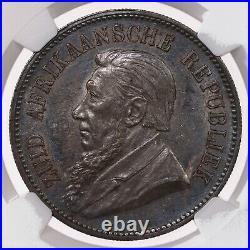 1892 South Africa 5S Single Shaft NGC Certified AU55