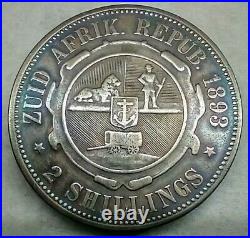 1893 2 Shillings South Africa Silver Km# 6 Mint state! Price Negotiable