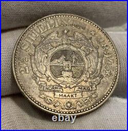 1894 SOUTH AFRICA 2 1/2 SHILLINGS LOVELY COIN SILVER Combined shipping! B616
