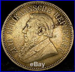 1894 SOUTH AFRICA 2 1/2 Shillings Key Date Boer War Sterling Silver Coin AMAZING