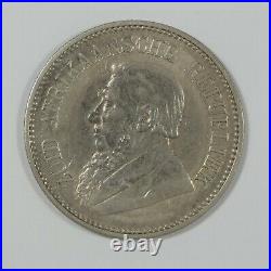 1894 SOUTH AFRICA 2 1/2 Shillings Silver Coin VERY FINE