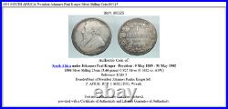 1894 SOUTH AFRICA President Johannes Paul Kruger Silver Shilling Coin i80325
