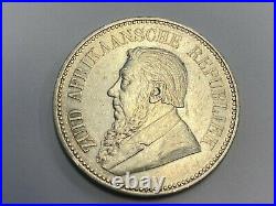 1894 South Africa 2 1/2 Shillings Silver Coin Xf+ Low Mintage 135k Excellent