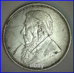 1894 South Africa 2 Shillings Florin Coin Very Fine Circulated. 925 Silver