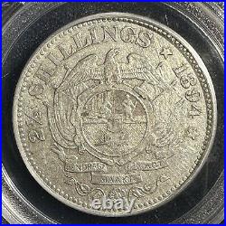 1894 South Africa PCGS 2 1/2 Shillings, 1/2 Crown, 2.5 Shillings Silver KM# 7