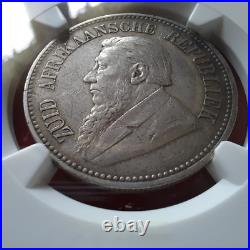 1895 2 1/2 Shillings Ngc Vf 35 South Africa Km-7 $165.00 Obo