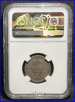 1895 South Africa Shilling NGC XF45 Silver KM# 5, Hern# Z20 Nice CircCam