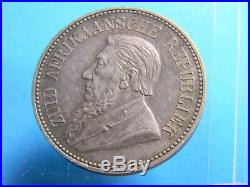 1895 ZAR Kruger Silver South Africa Delagoa Bay Railway Medal (0223)