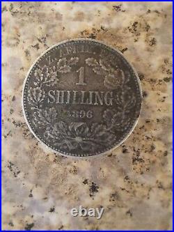 1896 1 Shilling Lar Zuid Afrik