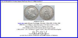 1896 SOUTH AFRICA President Johannes Paul Kruger Silver 2 1/2 Shillg Coin i89217
