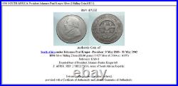 1896 SOUTH AFRICA President Johannes Paul Kruger Silver 2 Shilling Coin i81032