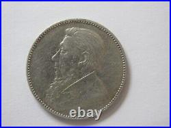 1896 Shilling South Africa Silver. 925 Low Mintage Coin Kruger Zuid #1896.1