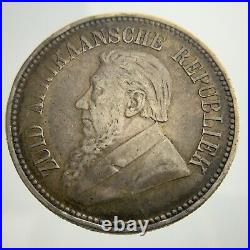 1896 South Africa 2 1/2 Shillings KM# 7 Circulated Coin CC399