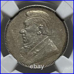1896 South Africa One Shilling 1s Silver Km# 5 Ngc Xf
