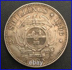 1896 South Africa Silver 2 1/2 Shillings