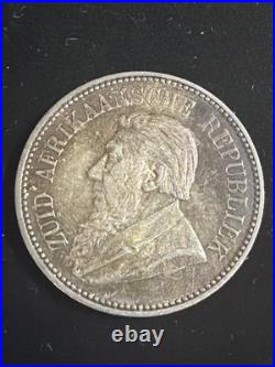 1897 South Africa 2 1/2 Shillings Silver 925 14.14g 32.3 mm KM# 7 ITEM #201