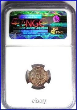 1897 South Africa Zar Threepence (3P Coin) Certified NGC AU55 Rare Coin