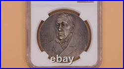 1900 South Africa Silver Medal by Scharff NGC MS64 Kruger-The Boer War Pop. 2/0