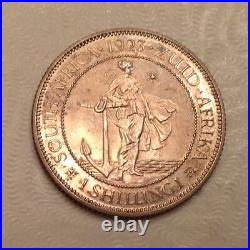 - 1923 Union of South Africa George V Silver Shilling Proof only 1,402 minted