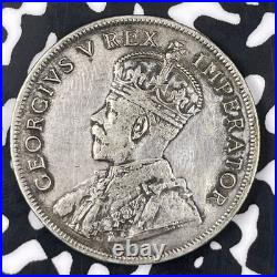 1927 South Africa 1 Florin Lot#JM0949 Silver! Nice! Key Date
