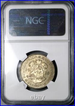 1928 NGC MS 61 South Africa Florin 2 Shillings George V Silver Coin (24082603C)