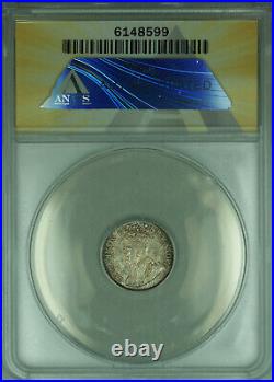 1929 South Africa 3 Pence Silver Coin ANACS MS-63 (WB1)