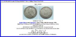 1933 SOUTH AFRICA under UK King GEORGE V Silver 2 Shillings Vintage Coin i78358