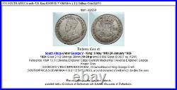 1934 SOUTH AFRICA under UK King GEORGE V Old Silver 2 1/2 Shillings Coin i82650
