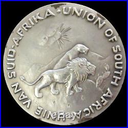 1937 Silver Great Britain George VI Coronation Union Of South Africa 58 MM Medal