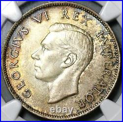 1942 NGC MS 63 South Africa Silver 2 1/2 Shillings George VI Coin (21012804C)