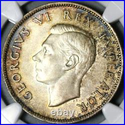 1942 NGC MS 63 South Africa Silver 2 1/2 Shillings George VI Coin (21012804C)