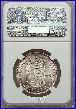 1944 South Africa 2 1/2 Shillings NGC MS 64