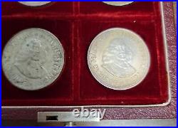 1947-1964 The Crowns of South Africa Silver 5 Shillings (50 Cents) Set