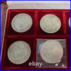 1947-1964 The Crowns of South Africa Silver 5 Shillings (50 Cents) Set