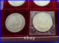 1947-1964 The Crowns of South Africa Silver 5 Shillings (50 Cents) Set