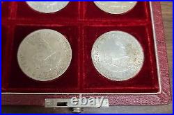1947-1964 The Crowns of South Africa Silver 5 Shillings (50 Cents) Set