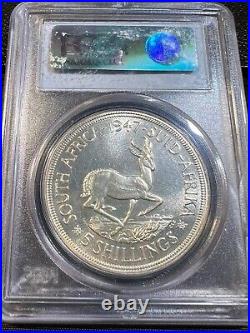 1947 South Africa 5 Shillings PCGS Proof 65