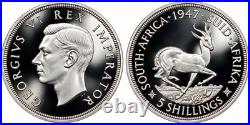 1947 South Africa Silver 5 Shillings King George VI Coin & Investment Treasure