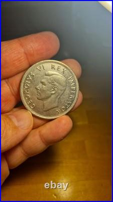 1947 South Africa Silver 5 Shillings King George VI Coin & Investment Treasure