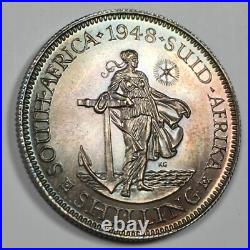 1948 Proof South Africa Shilling Mint State (PR) KM#37.1 7127-PC