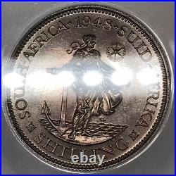 1948 SOUTH AFRICA Silver SHILLING ANACS PR-63 KM#37.1