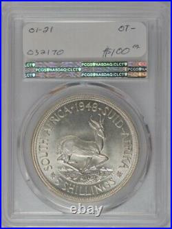 1948 South Africa 5 Shillings George VI PCGS MS65
