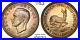 1948_South_Africa_5_Shillings_PCGS_PL66_Toned_Silver_Coin_George_VI_01_baab