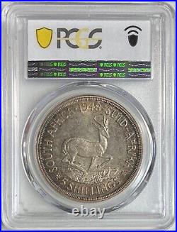 1948 South Africa 5 Shillings PCGS PL66 Toned Silver Coin George VI