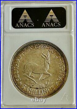 1949 South Africa 5 Shillings MS69 ANACS