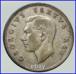 1951 SOUTH AFRICA Large GEORGE VI Shields OLD Silver 2 1/2 Shillings Coin i92033