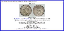 1951 SOUTH AFRICA Large GEORGE VI Shields OLD Silver 2 1/2 Shillings Coin i92033